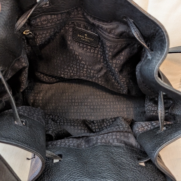 Kate Spade Black Leather Bucket Bag - Picture 9 of 9